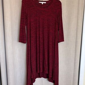 Max Studio Burgundy High Low Dress